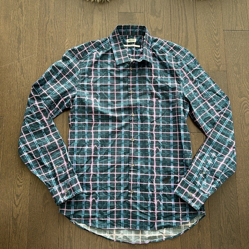 Kenzo Paris printed button up shirt 41/16